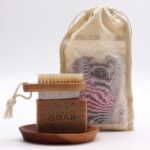 Lrg Washed Jute Pouch - 26x15cm - Image 3