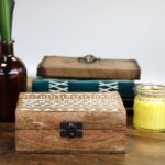 White Washed Wooden Box - 6x4 Slavic Design - Image 5