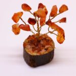 Mini Gemstone Trees On Wood Base - Carnelian (15 stones) - Image 6