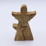 Mango Wood Angel in Angel - White Enamel - Image 3