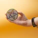 Soapstone Disc Incense Holder 8cm - Pentagon - Image 3