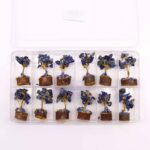 Mini Gemstone Trees On Wood Base - Sodalite (15 stones) - Image 3