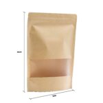 10x Kraft Window Bag 25 x 35 cm - Image 2