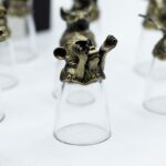 Bottom Up Shot Glasses (25ml) - Forest & Mystical Creatures - Antique Bronze - Image 4