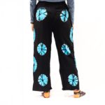 Japanese Style Lounge Pants - Black & Blue - L - Image 7