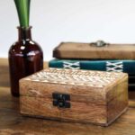 White Washed Wooden Box - 6x4 Slavic Design - Image 7