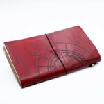 Handmade Leather Journal - Little Book of Big Plans - Red (80 pages) - Image 2