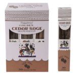 30g Golden Cedar Sage Smudging Resin Sticks (6s) - Image 3