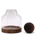 Medium Ball Top Terarium on Dark Tung Wood - 17x22cm - Image 4