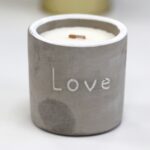 Med Concrete Soy Candle  - Love - Purple Fig & Casis - Image 9