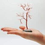 Gemstone Tree - Rock Quartz on Black Agate Base (35 stones) - Image 4