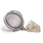 Raw Crystal Gemstone Tea Strainer - Smoky Quartz - Image 6