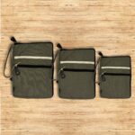 Canvas Large Laptop Pouch - Olive - 30x40cm - Image 3