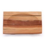 Classic Mahogany Soap Dish - Grid Drainer - Image 2