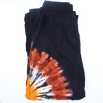Japanese Style Lounge Pants - Black Chocolate & Orange - L - Image 6