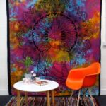Double Cotton Bedspread + Wall Hanging - Peaceful Buddha 230cm x 200cm - Image 3
