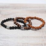 Brown Beads & Buddah Bangle - Image 2