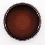 Earth Powder Singing Bowl - Clay Om  Buddha - 16cm - Image 3