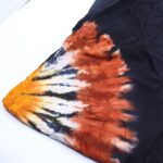 Japanese Style Lounge Pants - Black Chocolate & Orange - L - Image 7