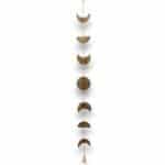 Indian Chimes - Brass Moon Phases Drop with Bell - 25cm - Image 2