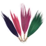 Set 4 - Pampas Long Broom - Vivid colours - Image 5