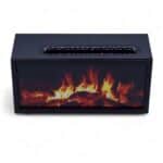 Flame Effect Aroma Diffuser with Birdsound - Black USB - Colour Change - Image 10