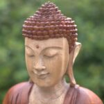 Hand Carved Buddha Statue - 40cm Hand Down - Image 4