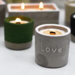 Med Concrete Soy Candle  - Love - Purple Fig & Casis - Image 12