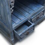 Albasia Bathroom Cabinet - Bluewash - Image 4