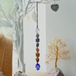 Hanging Chakra Stone  Pendant - Hamsa - Image 2