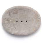 Classic Oval Cream Marble Soap Dish - Image 2