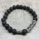Lava Stone Bracelet - Tribal Rock Quartz - Image 2