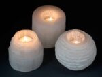 Selenite Mountain Top Candle Holder - 8 cm - Image 4