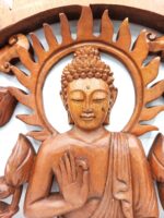 Buddha & Lotus Panel - 40cm - Image 3