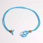 Crystal Gemstone Necklace Cord 45cm/18inch - Blue - Image 2