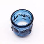 Set of 2 Buddha Faces Candle Jar - Royal Blue - Image 2