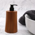 Natural Teakwood Soap Dispencer - Taper - Image 11