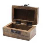 White Washed Wooden Box - Pill Box Slavic Design - Image 4