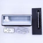 Flame Effect Aroma Diffuser with Birdsound - Black USB - Colour Change - Image 3