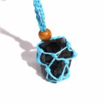 Crystal Gemstone Necklace Cord 45cm/18inch - Blue - Image 3
