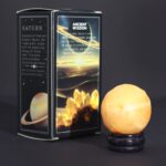 Yellow Jade Planet on a Sola Goldstone Stand - 40mm (30x15mm stand) - Image 5