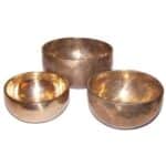 Set of 3 Handmade Brass Singing Bowls - Image 2