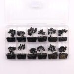 Mini Gemstone Trees On Orgonite Base - Black Agate (15 stones) - Image 3