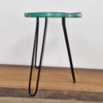 Albasia Wood Fish Stand - Turquoise - Image 5
