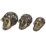 Vintage Brass Skull - Lrg - Image 7