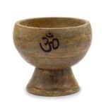 Lrg Ritual Bowl Incense Cone Holder 11x10 cm - Om