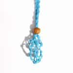 Crystal Gemstone Necklace Cord 45cm/18inch - Blue - Image 4