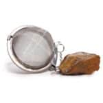 Raw Crystal Gemstone Tea Strainer - Gold Tigers Eye - Image 6