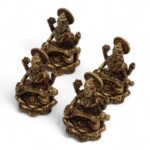 Brass Miniature Gods - Sarswati (52gms)  - 49mm - Image 6