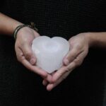 Selenite Heart Candle Holder - Image 4